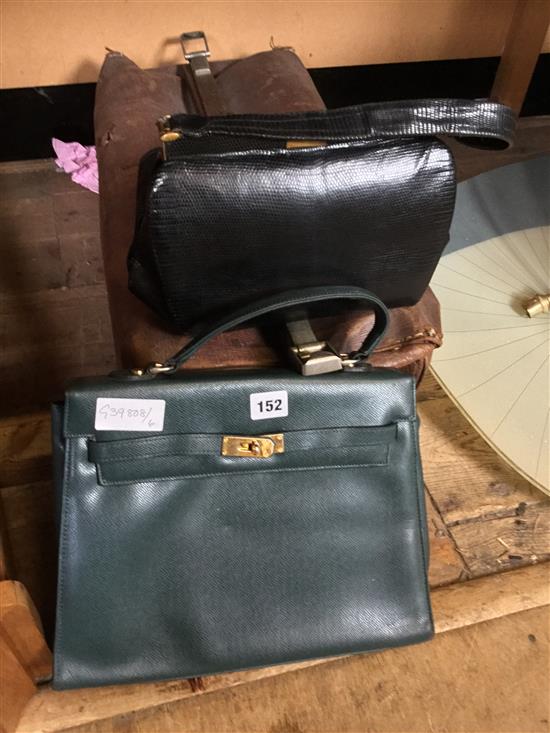 Gladstone bag & 2 ladies handbags